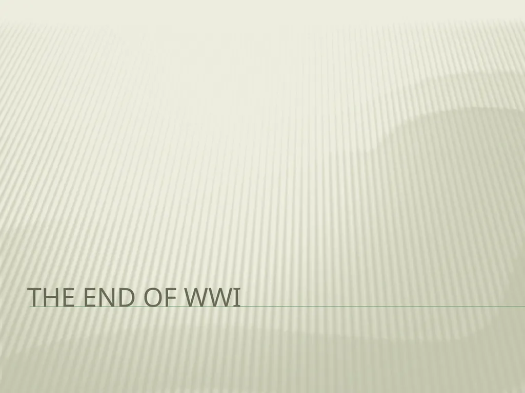 The End of WWI Revolution in Russia February - slide 1 of 19