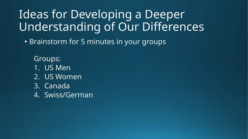 Multicultural Teaming Workshop Russia Area - slide 17 of 37
