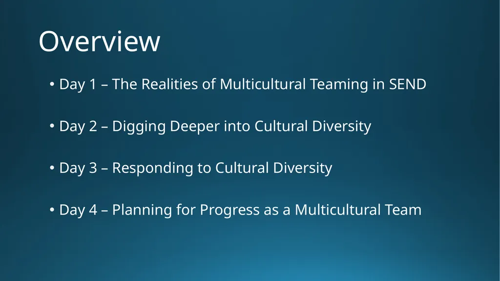 Multicultural Teaming Workshop Russia Area - slide 4 of 37