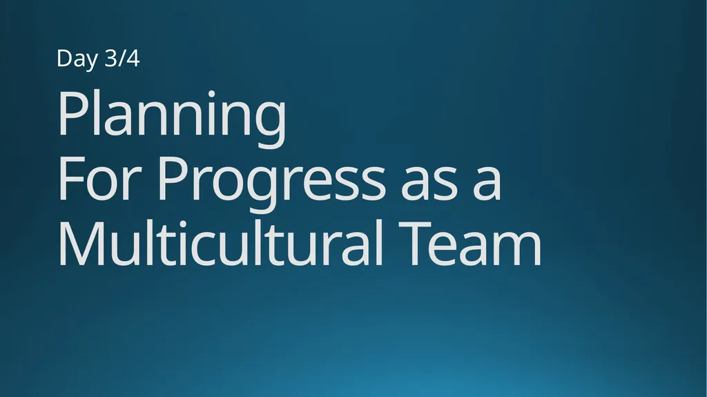 Multicultural Teaming Workshop Russia Area - slide 35 of 37
