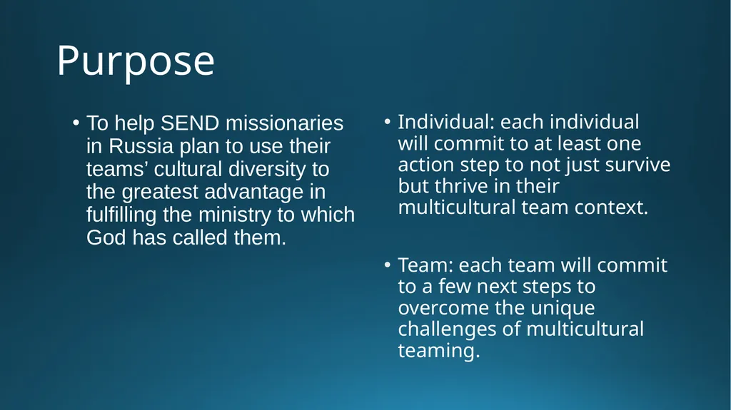 Multicultural Teaming Workshop Russia Area - slide 3 of 37