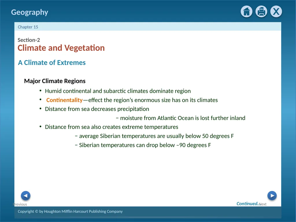 Physical Geography of Russia and the Republics: - slide 15 of 28