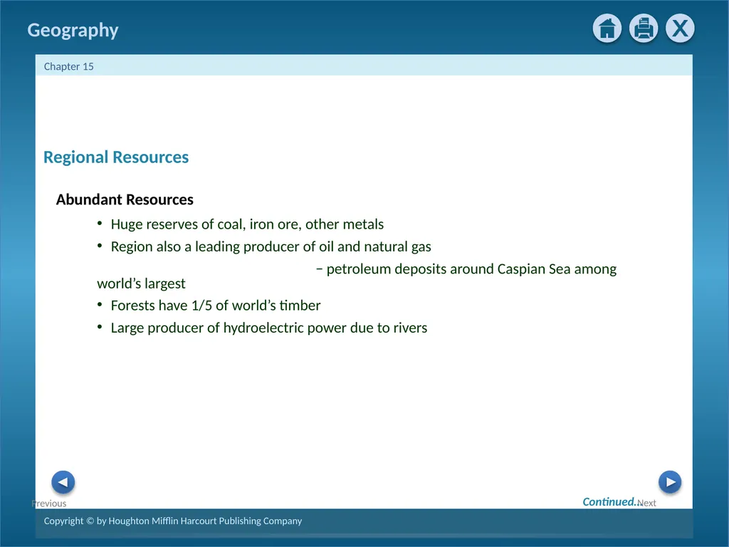 Physical Geography of Russia and the Republics: - slide 12 of 28