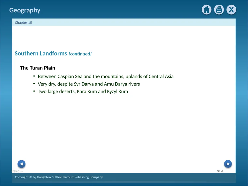 Physical Geography of Russia and the Republics: - slide 9 of 28