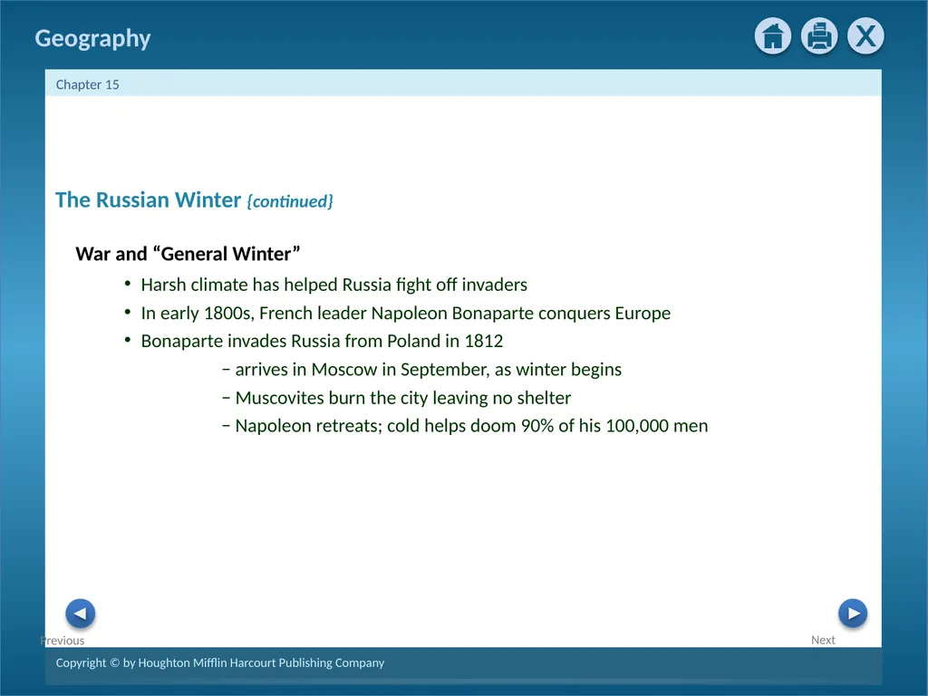 Physical Geography of Russia and the Republics: - slide 24 of 28