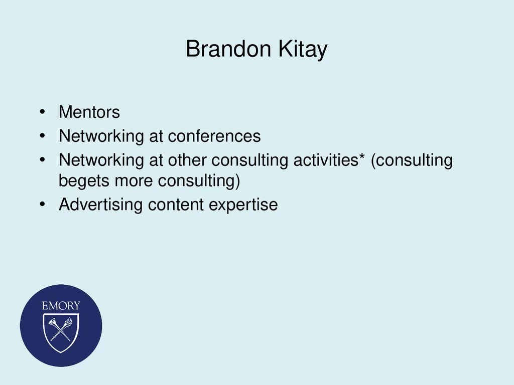 Consulting as Faculty Members: Securing and - slide 14 of 38