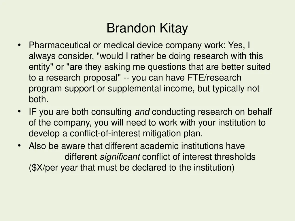Consulting as Faculty Members: Securing and - slide 21 of 38