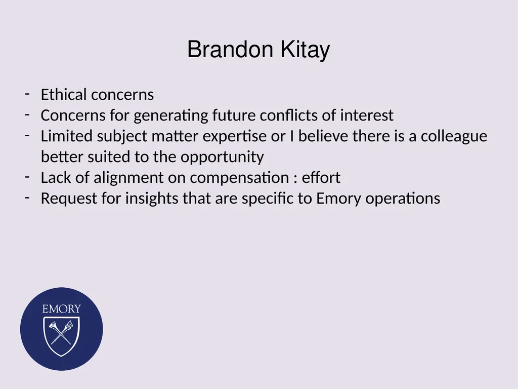 Consulting as Faculty Members: Securing and - slide 37 of 38