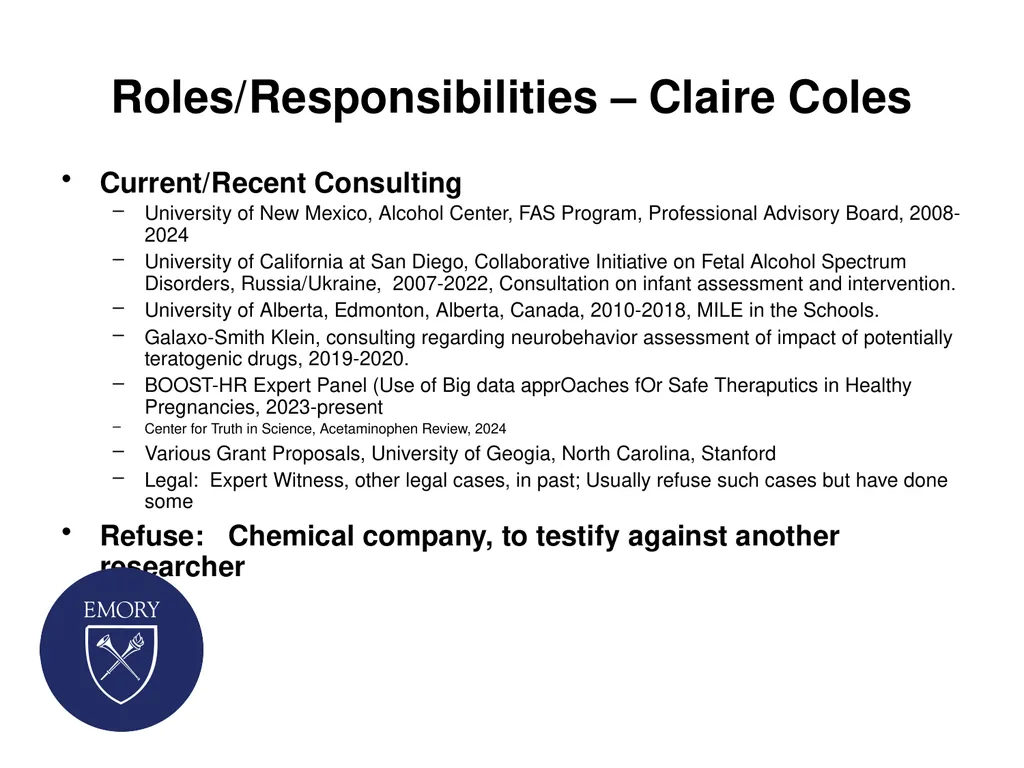 Consulting as Faculty Members: Securing and - slide 5 of 38