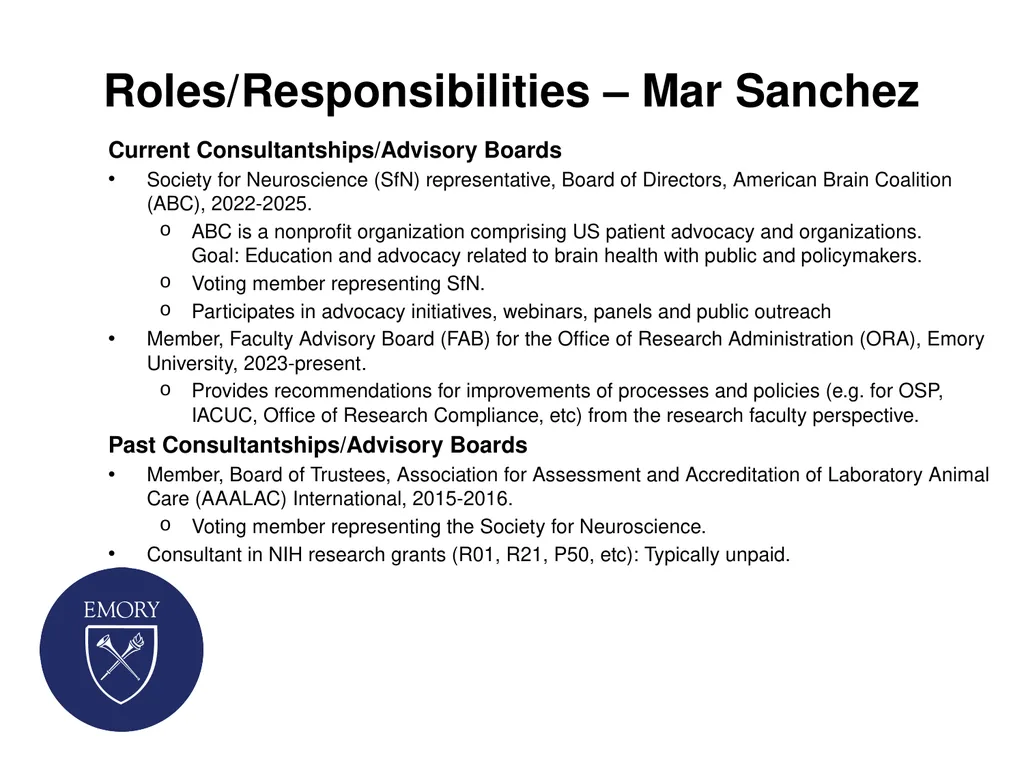 Consulting as Faculty Members: Securing and - slide 8 of 38