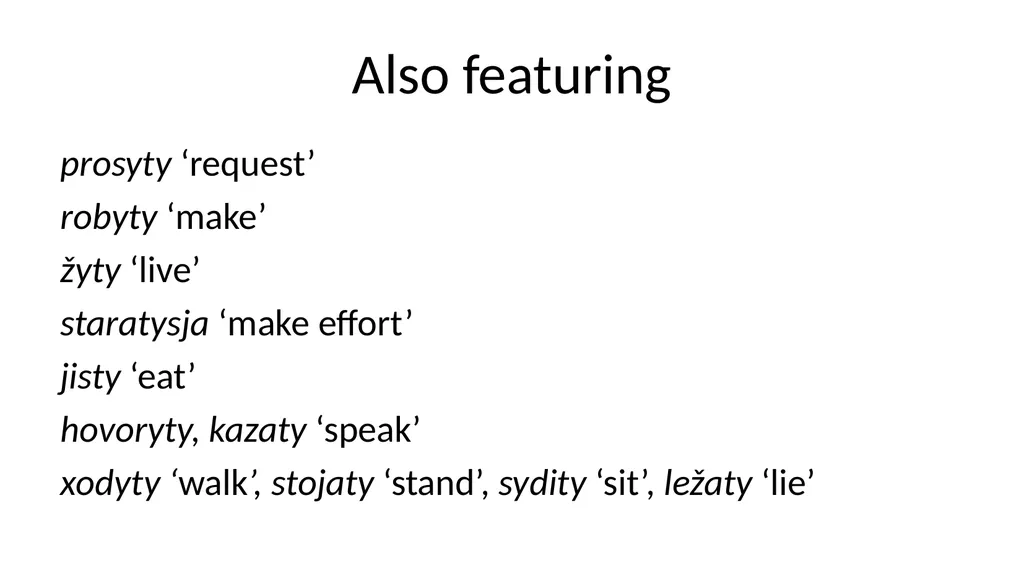 Ukrainian grammar against Slavic and typological - slide 39 of 53