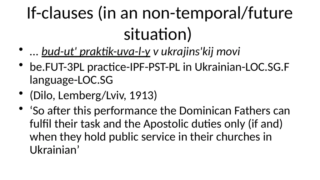 Ukrainian grammar against Slavic and typological - slide 42 of 53