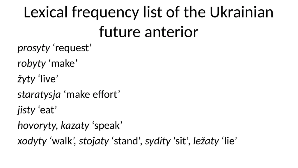 Ukrainian grammar against Slavic and typological - slide 50 of 53