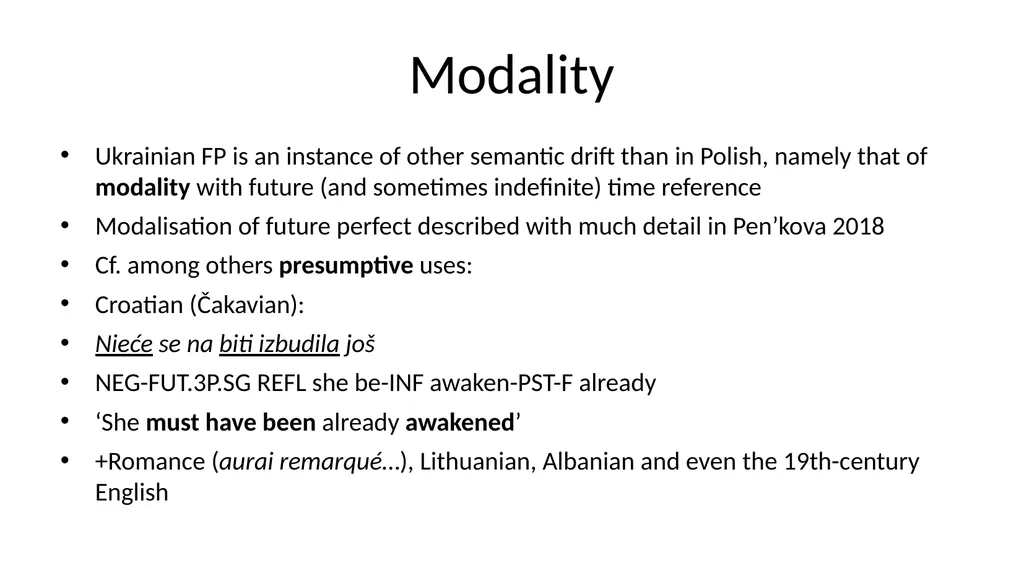 Ukrainian grammar against Slavic and typological - slide 47 of 53