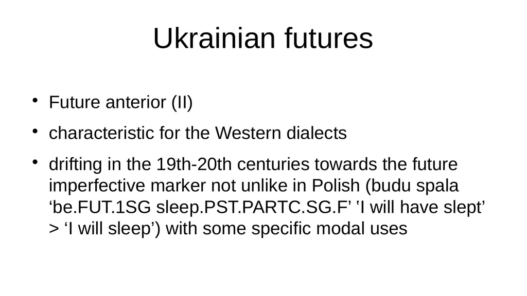 Ukrainian grammar against Slavic and typological - slide 32 of 53