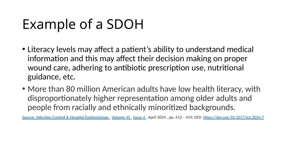 Health inequities in infection prevention and - slide 4 of 25