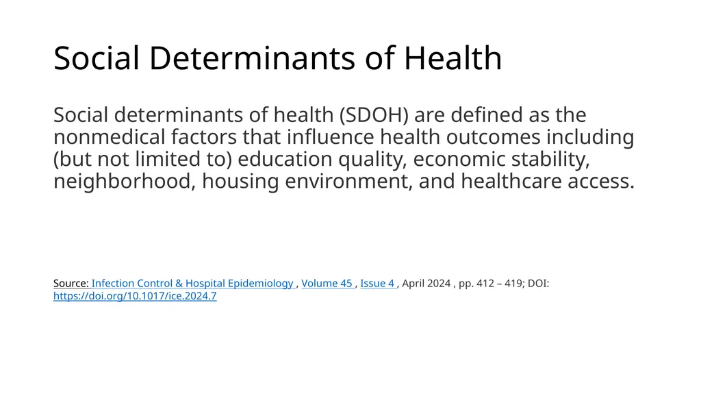Health inequities in infection prevention and - slide 3 of 25
