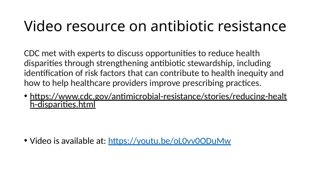 Health inequities in infection prevention and - slide 24 of 25