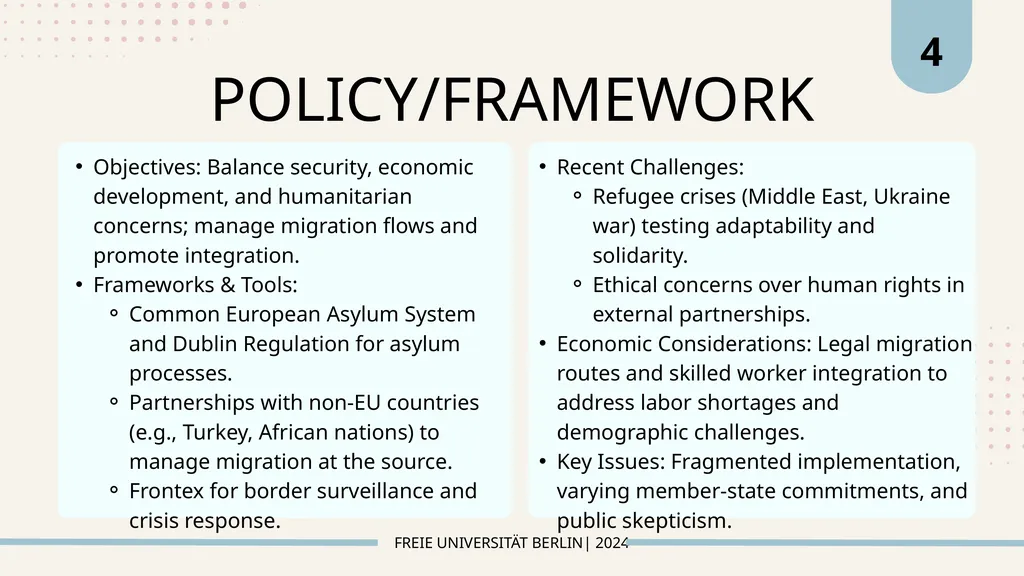 EU MIGRATION POLICY IN THE CONTEXT OF - slide 5 of 9