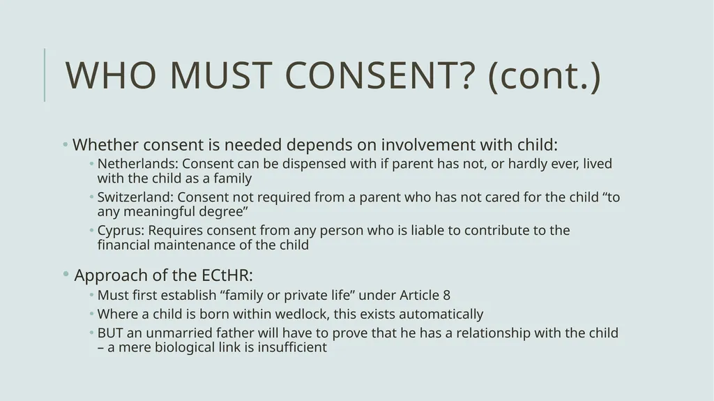 Adoption without parental consent Dr Claire - slide 4 of 8