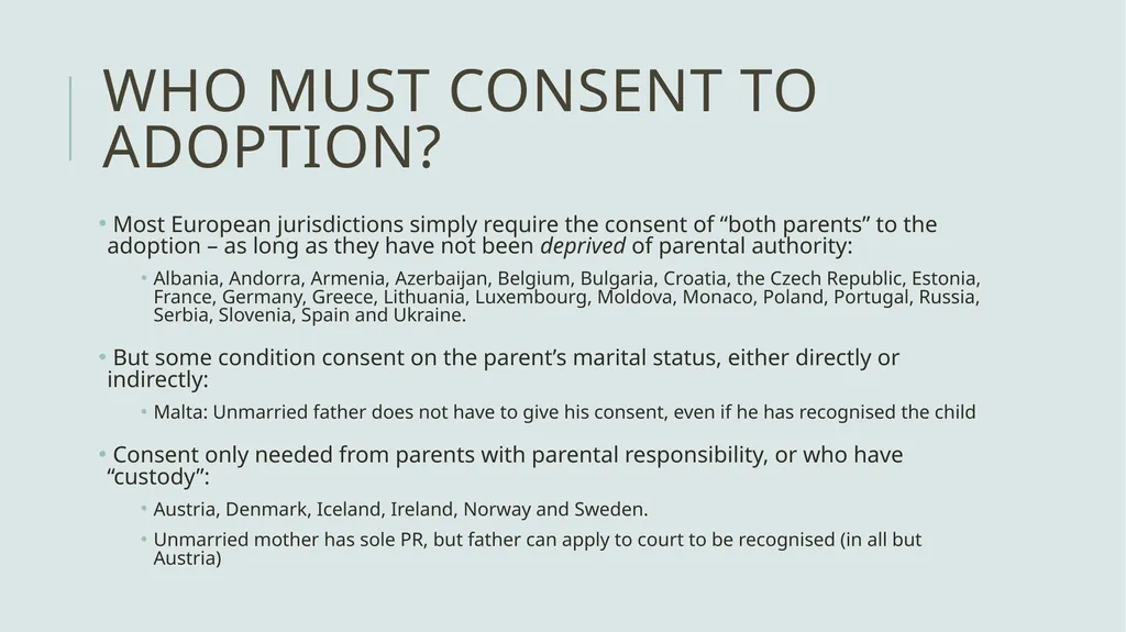 Adoption without parental consent Dr Claire - slide 3 of 8