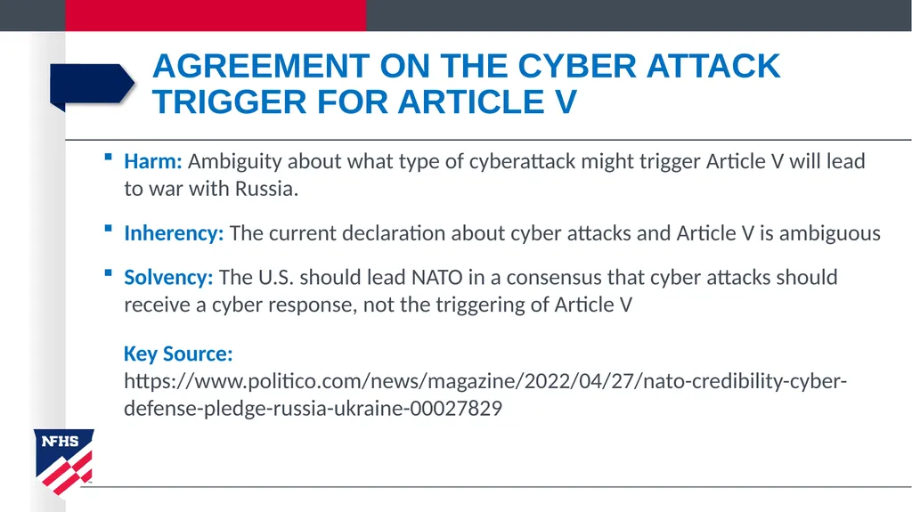 NATO/Emerging Tech topic: Affirmative Resolved: - slide 18 of 21
