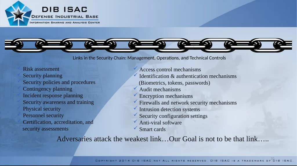 Defense Industrial Base Information Sharing - slide 10 of 16