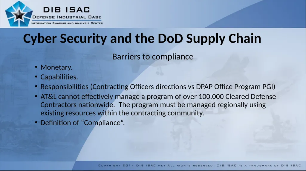Defense Industrial Base Information Sharing - slide 5 of 16