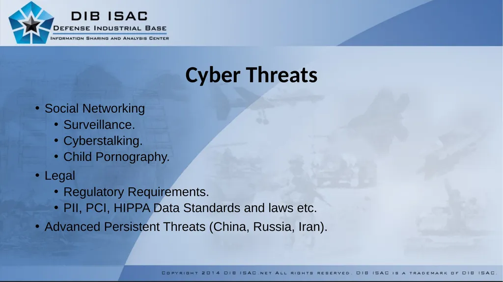 Defense Industrial Base Information Sharing - slide 7 of 16