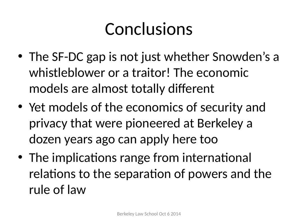 Privacy versus government surveillance – where - slide 23 of 23