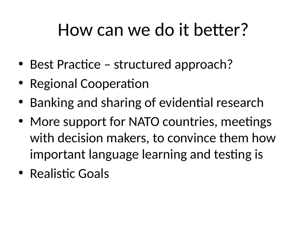 Study Group 5 Forecasting Requirements: From Needs - slide 8 of 9