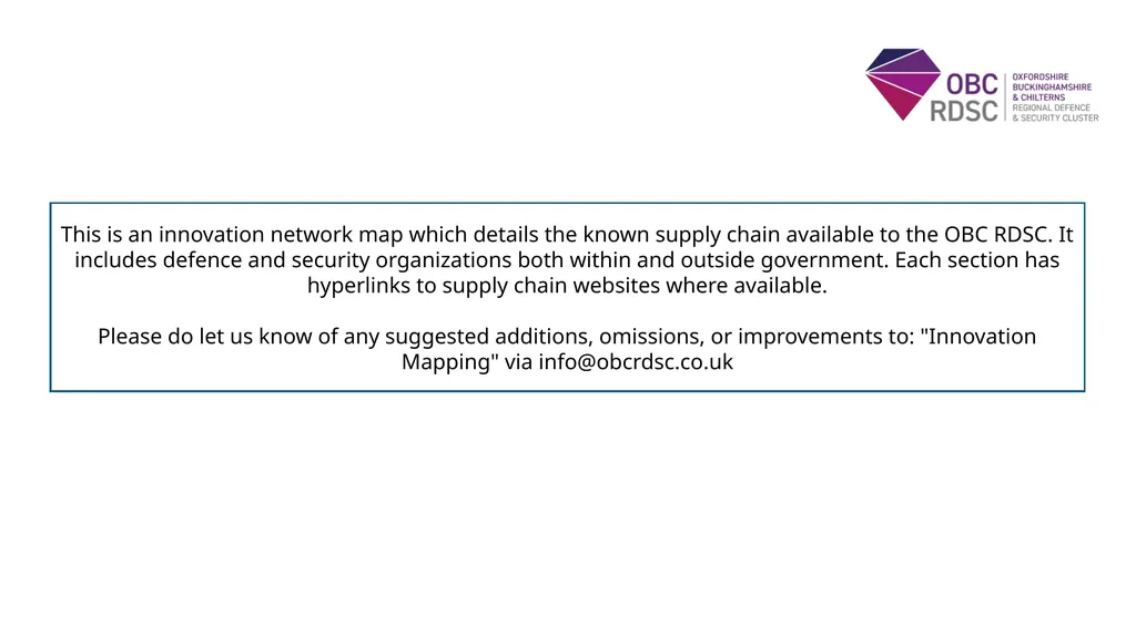 www.obcrdsc.co.uk UK Defence and Security - slide 2 of 20