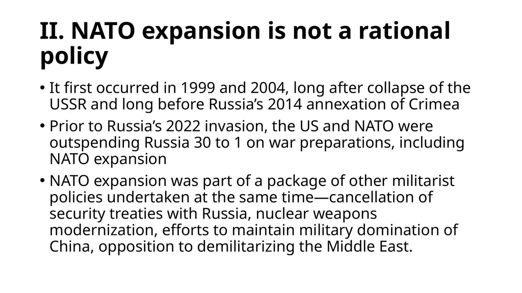 UNDERSTANDING THE UKRAINE WAR: NATO AND THE - slide 3 of 8