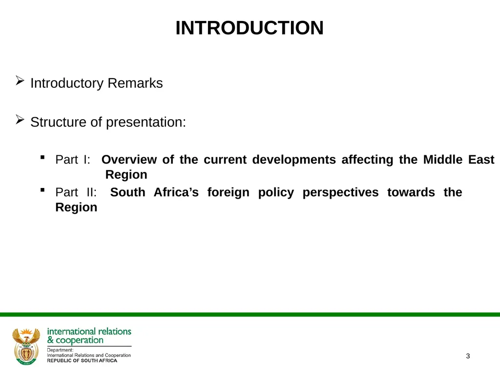 PRESENTATION TO PARLIAMENTARY PORTFOLIO COMMITTEE - slide 3 of 21