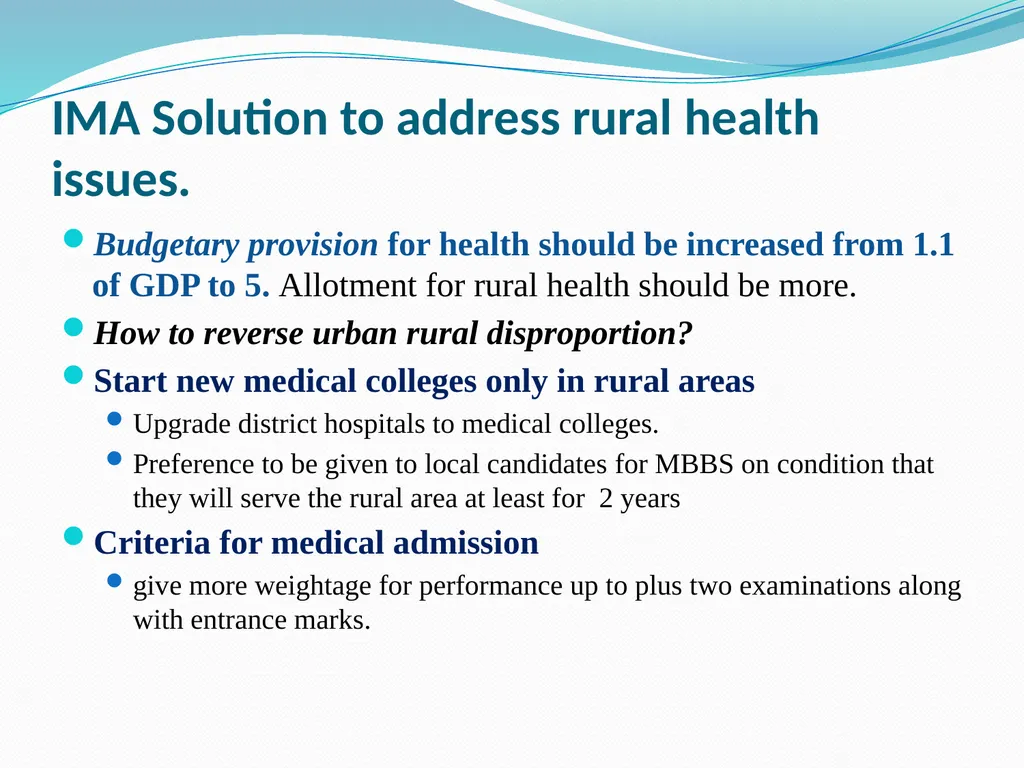 RURAL HEALTH - INDIA Dr. A. MARTHANDA PILLAI PAST - slide 33 of 46