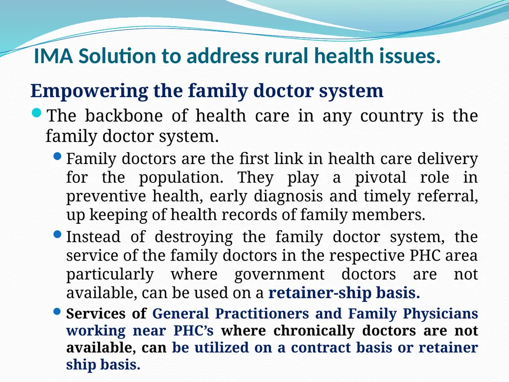 RURAL HEALTH - INDIA Dr. A. MARTHANDA PILLAI PAST - slide 34 of 46