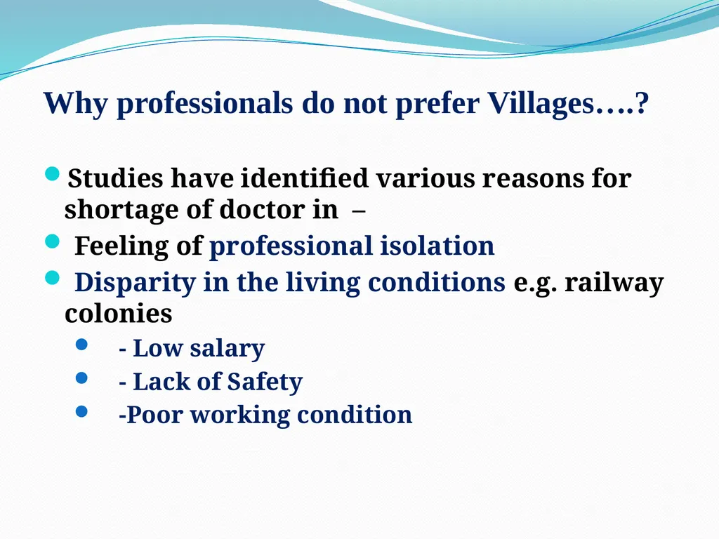RURAL HEALTH - INDIA Dr. A. MARTHANDA PILLAI PAST - slide 35 of 46