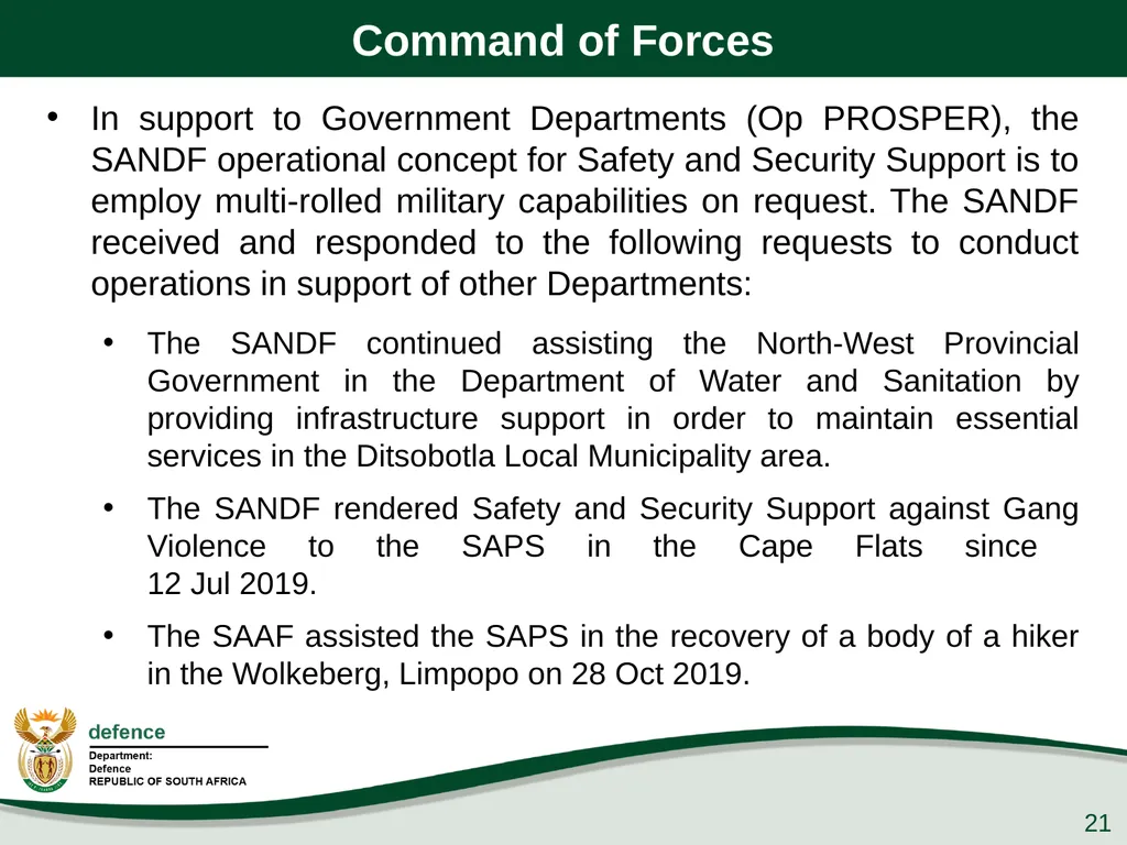 Presentation to the PCD&MV 26 February 2020 - slide 21 of 63