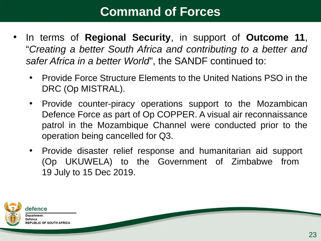 Presentation to the PCD&MV 26 February 2020 - slide 23 of 63