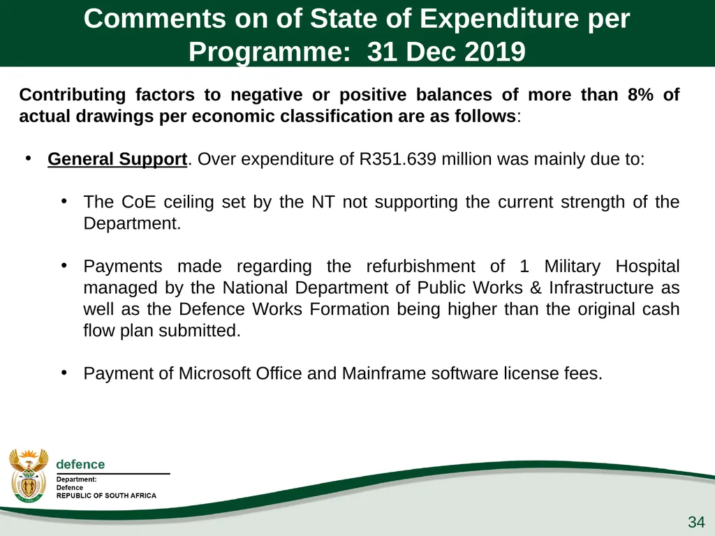 Presentation to the PCD&MV 26 February 2020 - slide 34 of 63