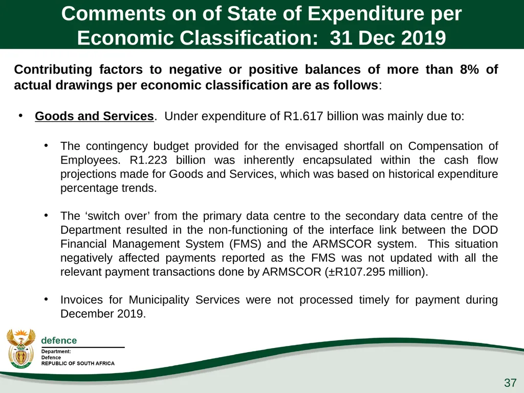 Presentation to the PCD&MV 26 February 2020 - slide 37 of 63