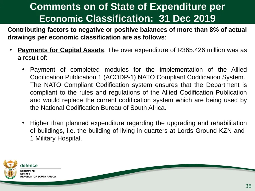 Presentation to the PCD&MV 26 February 2020 - slide 38 of 63