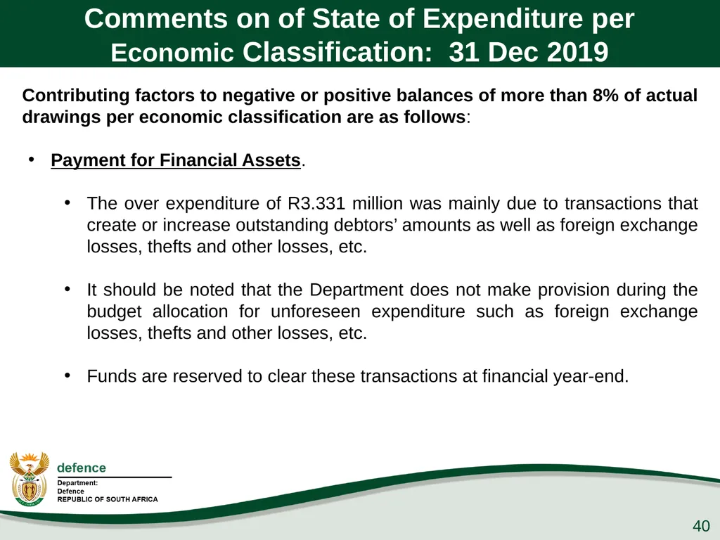 Presentation to the PCD&MV 26 February 2020 - slide 40 of 63