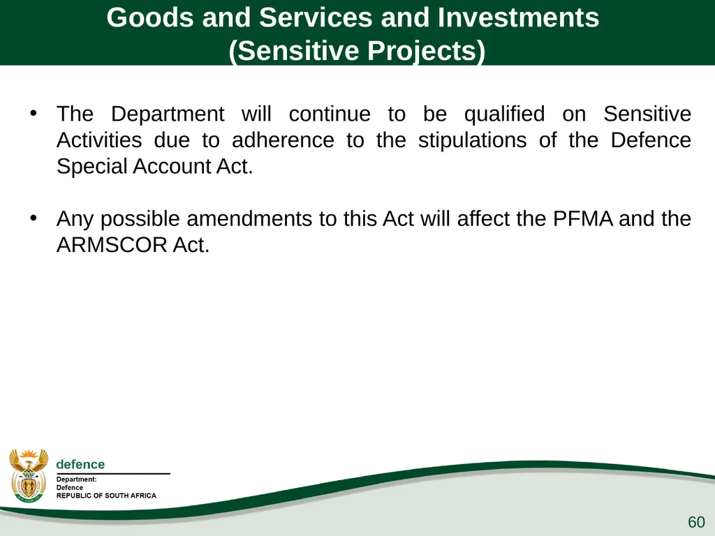 Presentation to the PCD&MV 26 February 2020 - slide 60 of 63