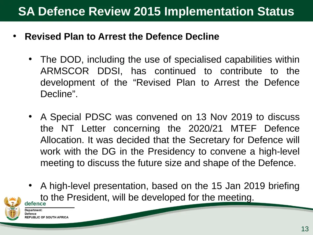 Presentation to the PCD&MV 26 February 2020 - slide 13 of 63