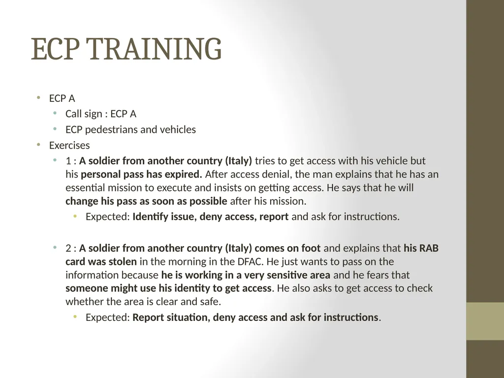 ECP A ECP B Stand E ECP D ECP C - slide 3 of 21
