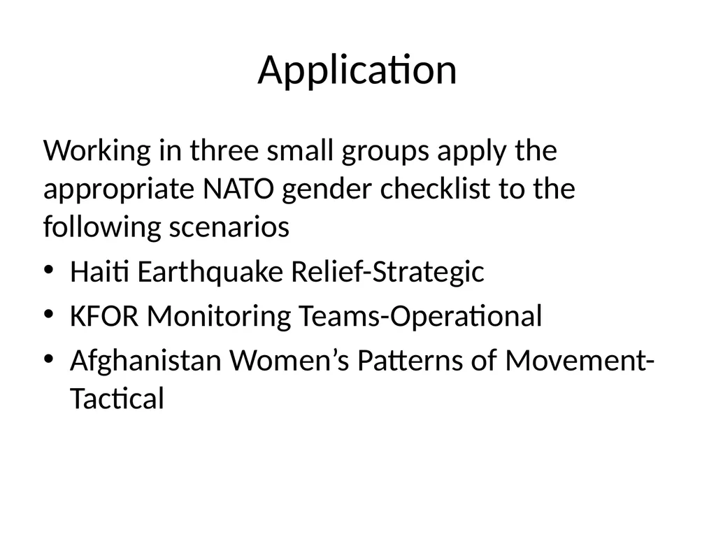 Mainstreaming Gender in Professional Military - slide 22 of 23