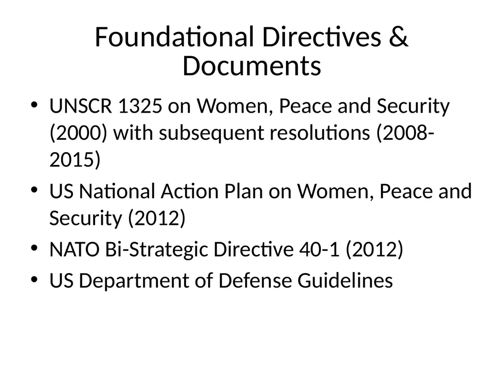 Mainstreaming Gender in Professional Military - slide 7 of 23