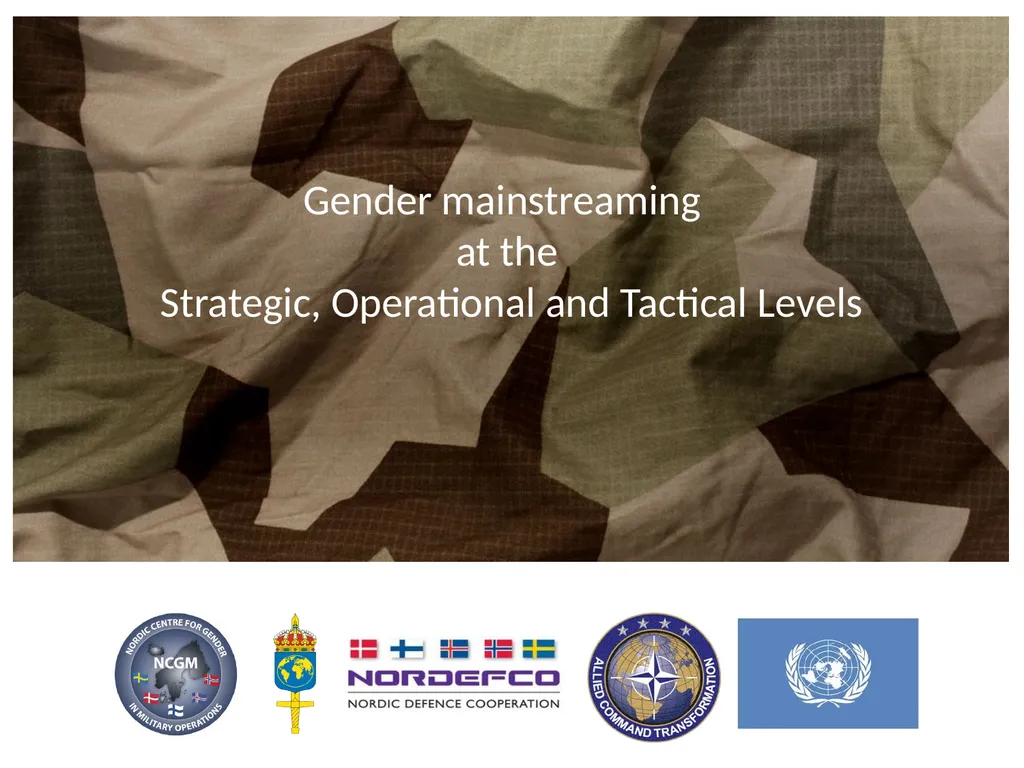 Mainstreaming Gender in Professional Military - slide 11 of 23