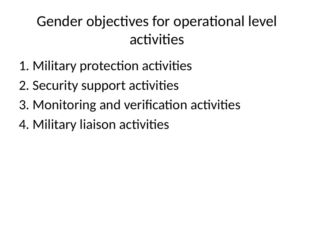 Mainstreaming Gender in Professional Military - slide 16 of 23
